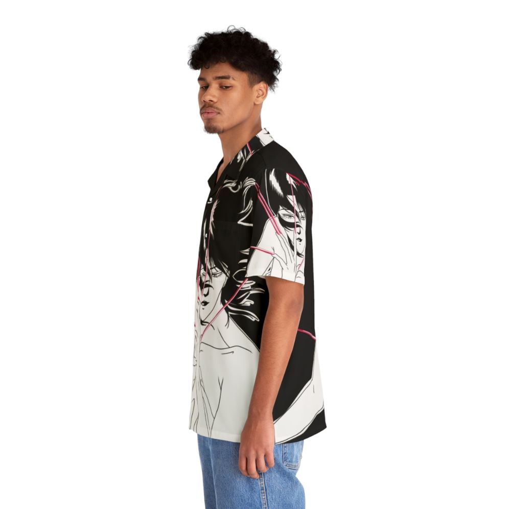 Wicked City Inspired Hawaiian Shirt with Cyberpunk Flair - People Left