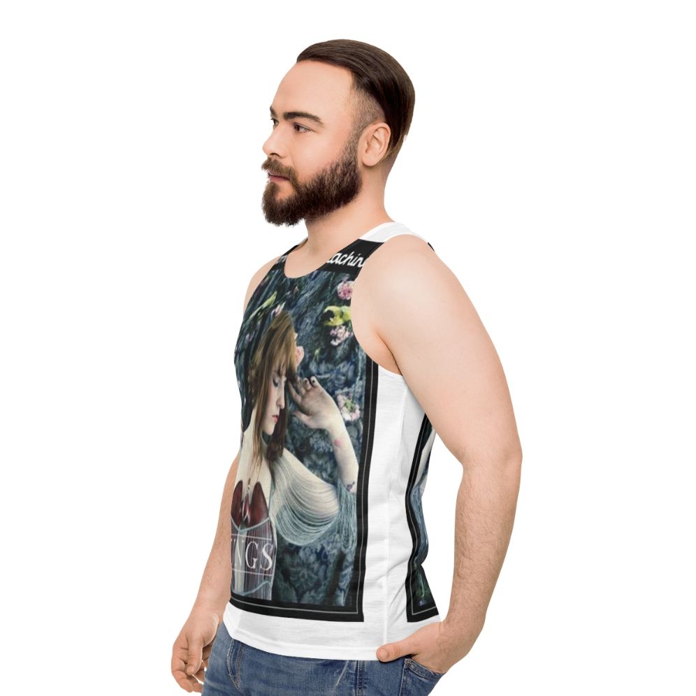 Unisex floral tank top - men side