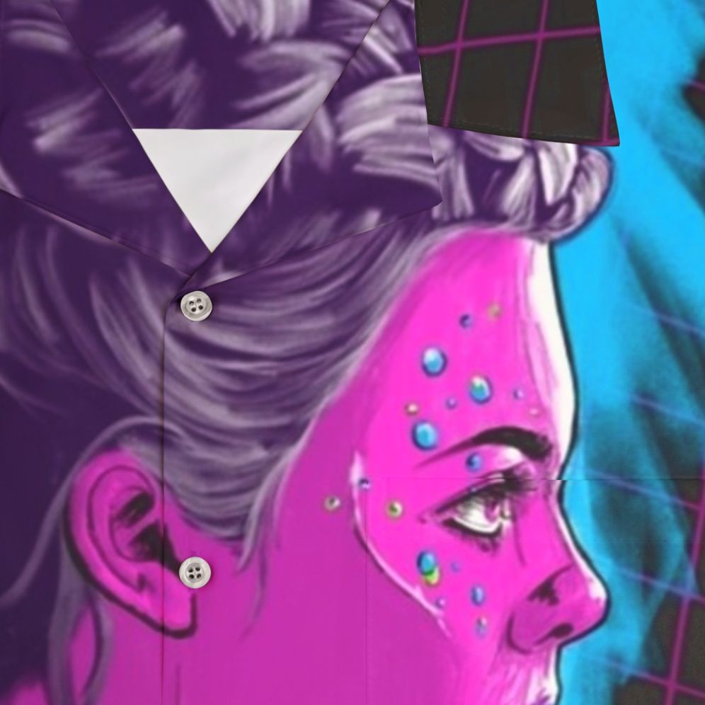 Neon Demon Hawaiian Shirt - Detail