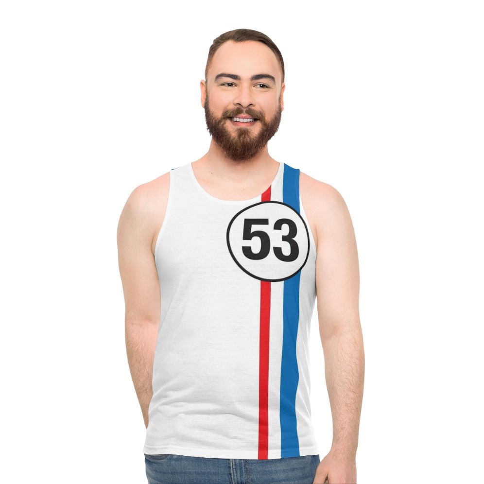 Retro Herbie The Love Bug Unisex Tank Top - men