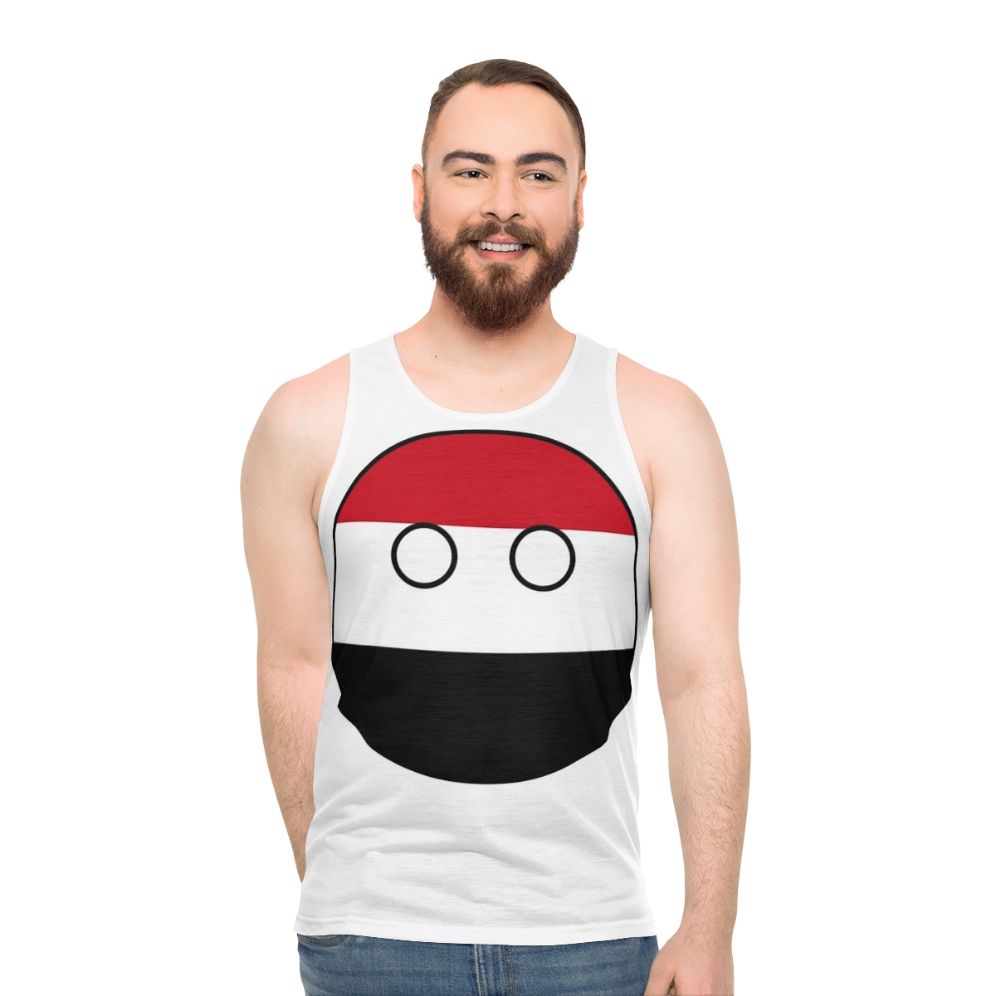 Yemen Countryball Unisex Tank Top - men