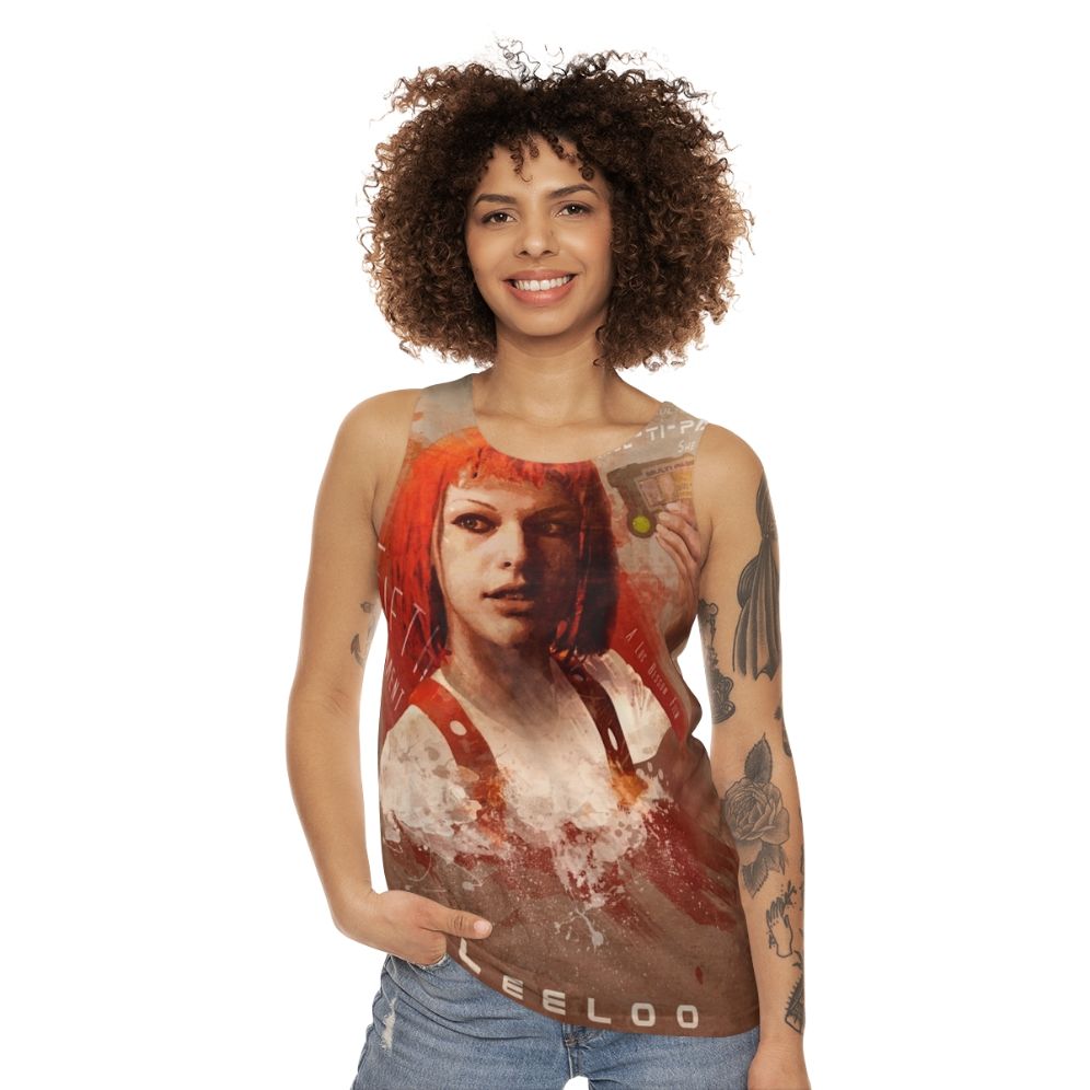 The Fifth Element Leeloo Dallas Multipass Unisex Tank Top - women