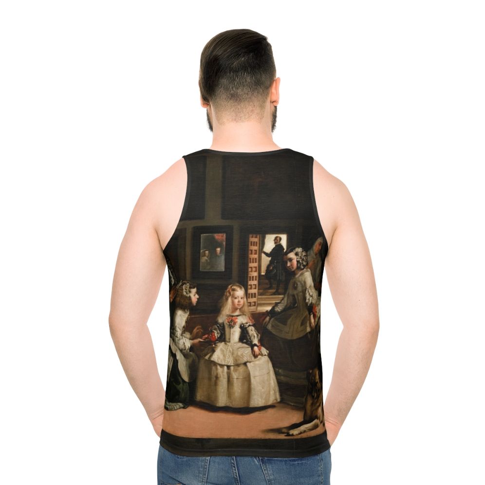 Iconic Las Meninas baroque art tank top featuring Diego Velázquez's masterpiece - men back