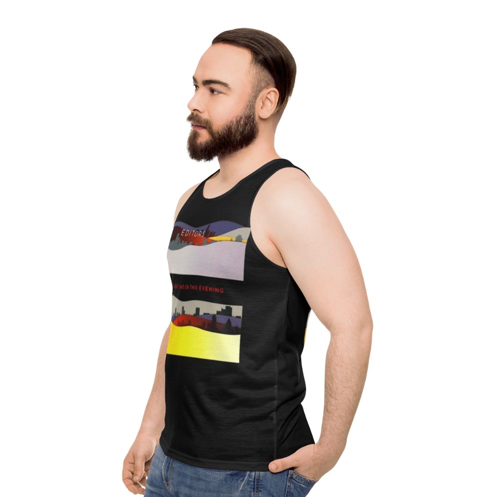 Indie Rock Band Logo Unisex Tank Top - men side