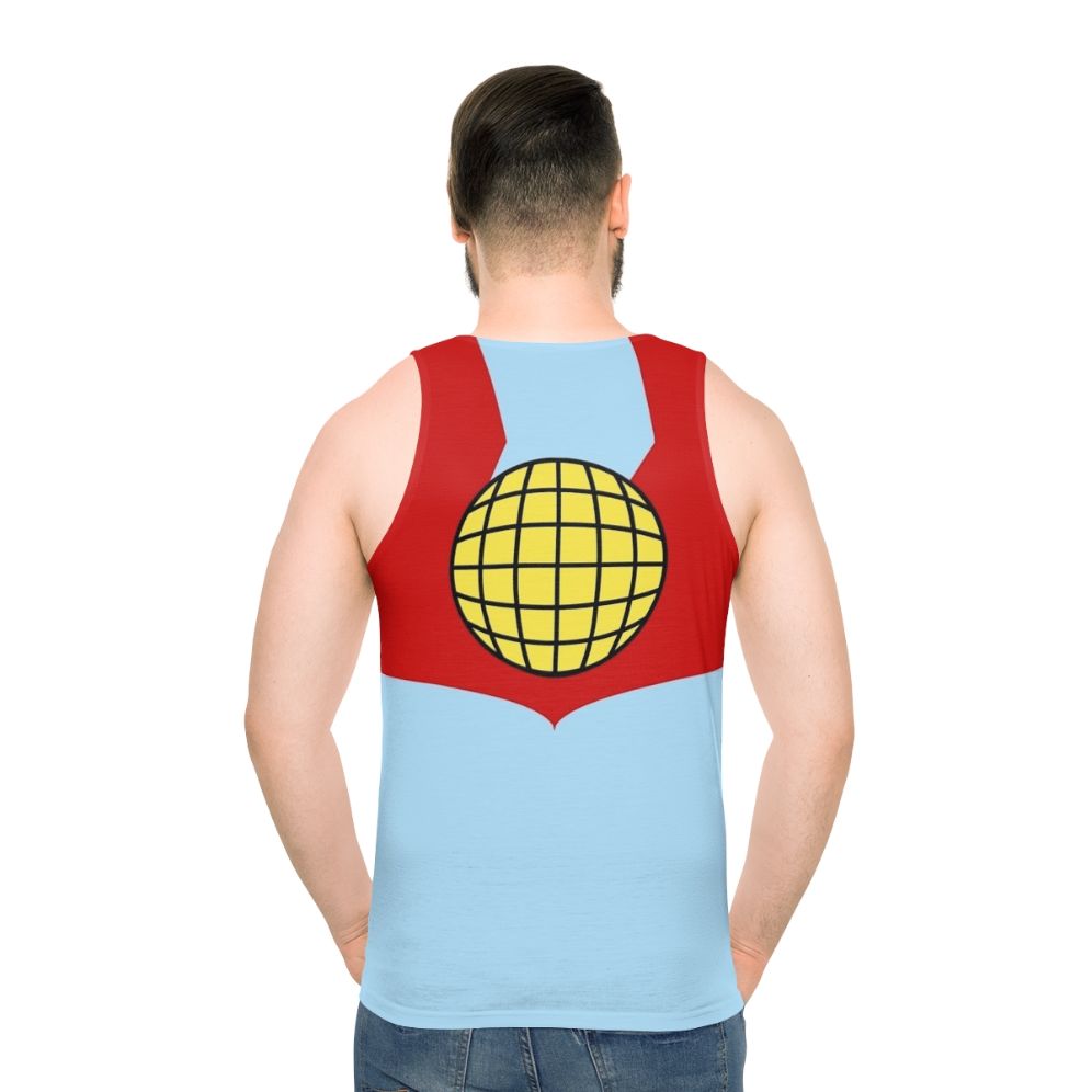 Captain Planet Unisex Tank Top - men back