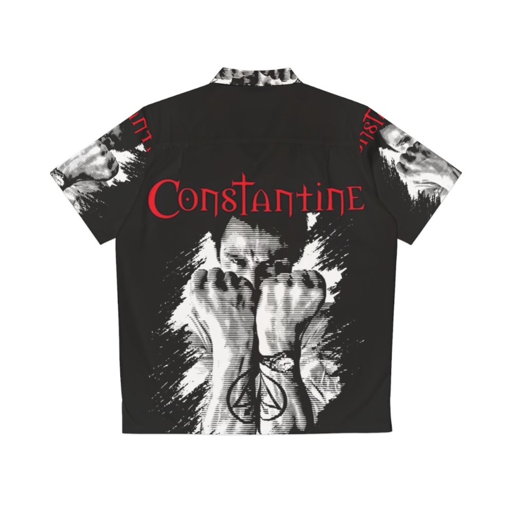 J Constantine Horror-Inspired Hawaiian Shirt - Back