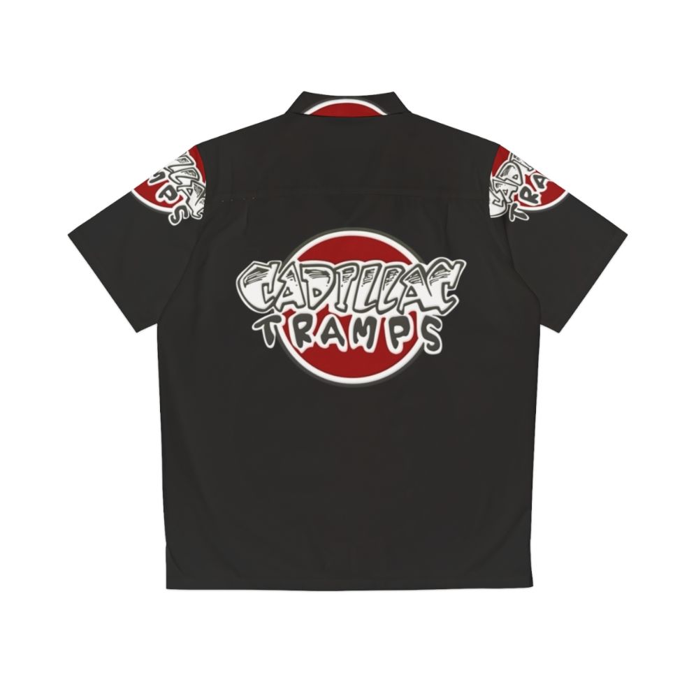 Cadillac Eldorado Hawaiian Shirt with Classic Car and Retro Music Design - Back