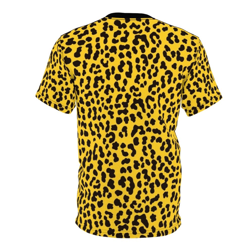 Vibrant leopard print graphic t-shirt with a bold, trendy look - Back