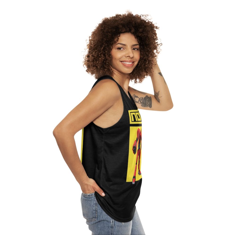 Anime robot hero unisex tank top - women side