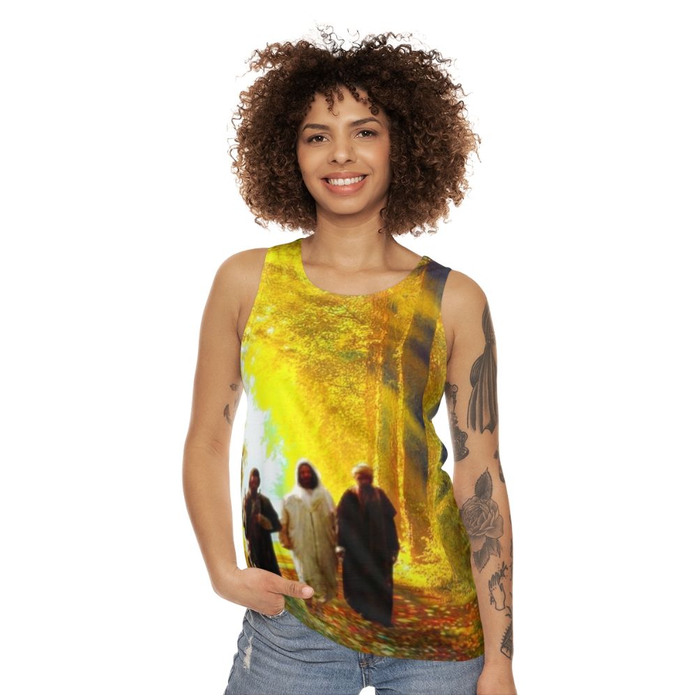 Road to Emmaus Unisex Christian Tank Top - women