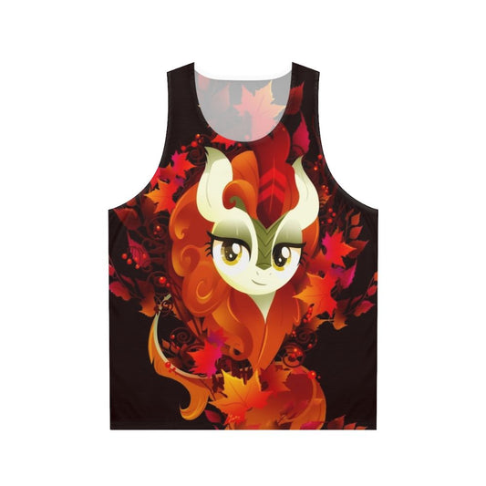 Autumn Blaze Unisex Tank Top with Pony and Kirin Design