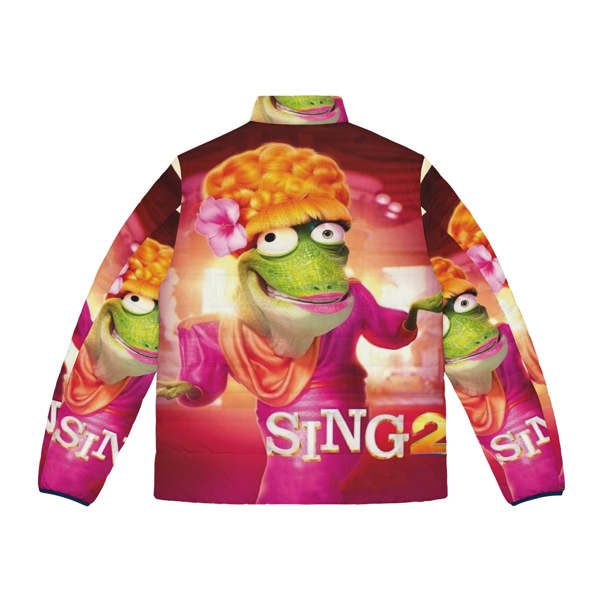 Sing 2 puffer jacket featuring characters from the animated movie - Back