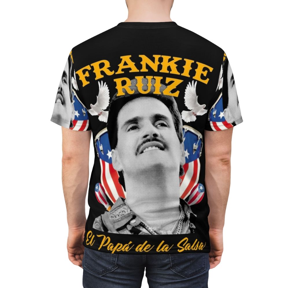 T-shirt featuring a salsa music icon Frankie Ruiz - men back