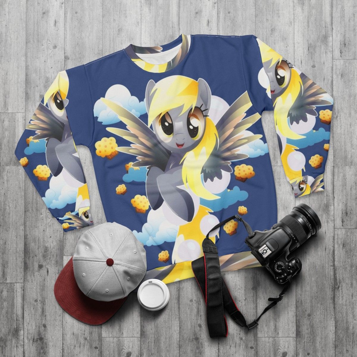 Derpy Muffins My Little Pony Sweatshirt - flat lay