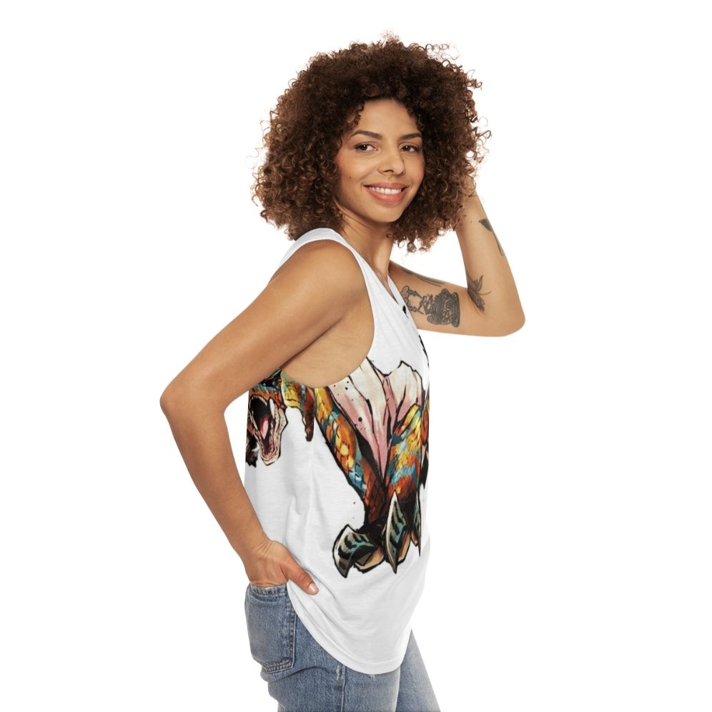 Monster Hunter Tigrex Unisex Power Tank Top - women side