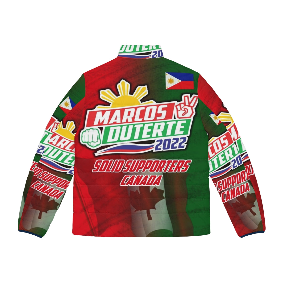 Bong Bong Marcos and Sara Duterte 2022 Puffer Jacket - Back