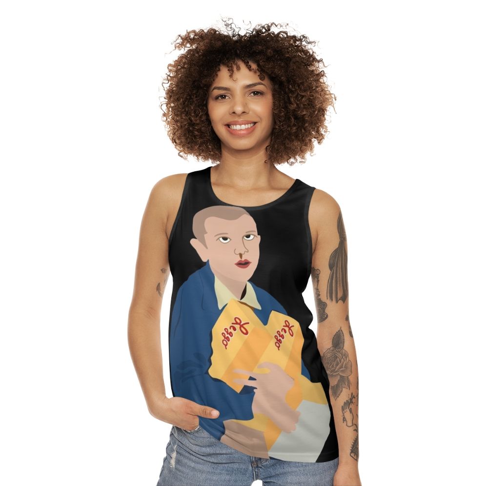 Stranger Things Eleven Fan Art Unisex Tank Top - women