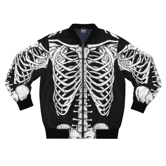 Anatomically Correct Human Skeleton Bomber Jacket