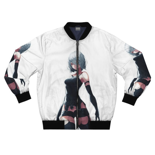 "Nier Automata YoRHa Type A No.2 Bomber Jacket with an android design"