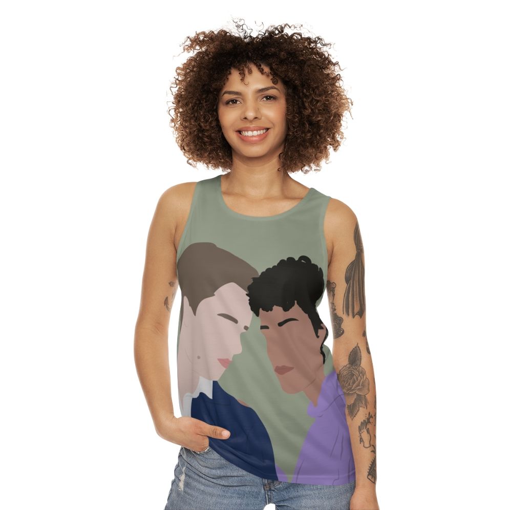 Young Royals Season 2 Unisex Tank Top with Prince Wilhelm and Simon - women