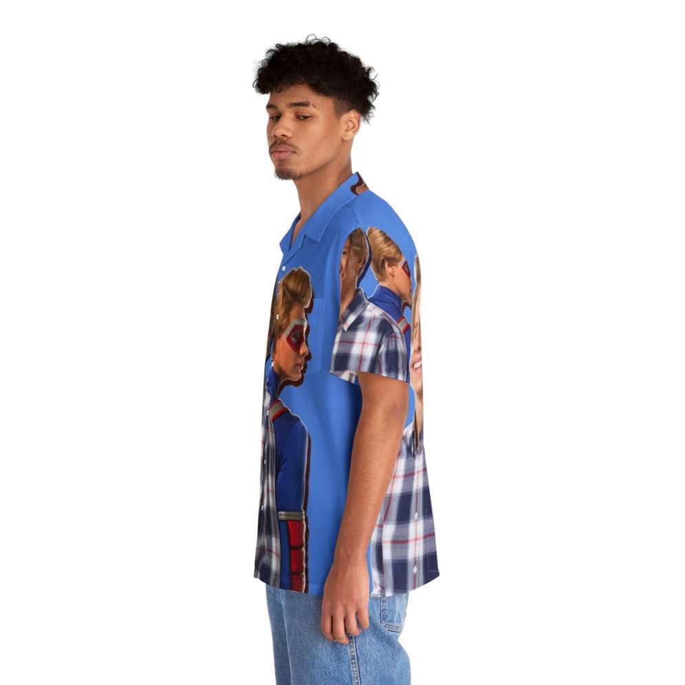 Henry Danger Hawaiian Shirt featuring the Kid Danger character - People Left