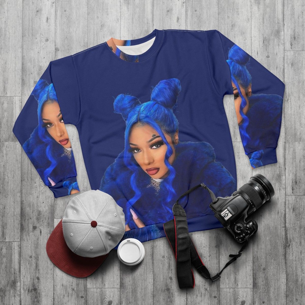 Megan Thee Stallion Sweatshirt - flat lay