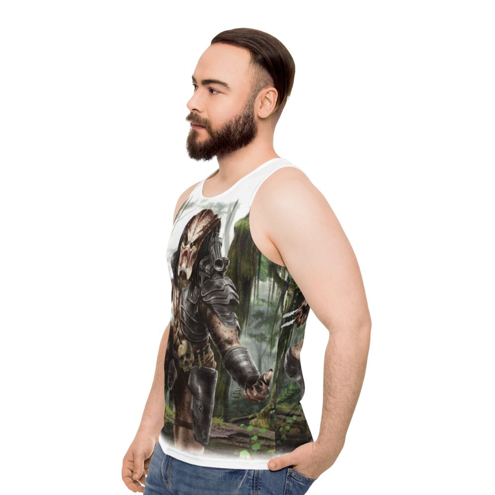 Predator Unisex Sci-Fi Tank Top - men side