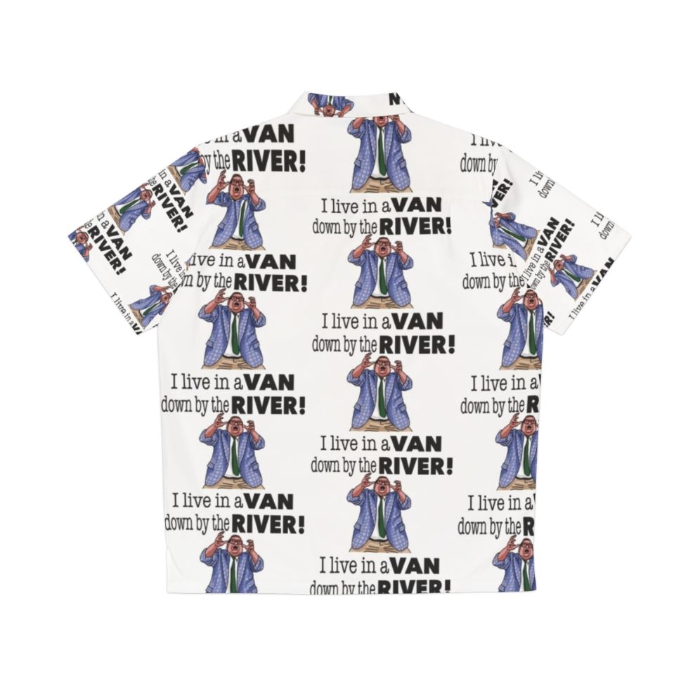 Chris Farley's "Matt Foley" Down By The River Hawaiian Shirt - Back