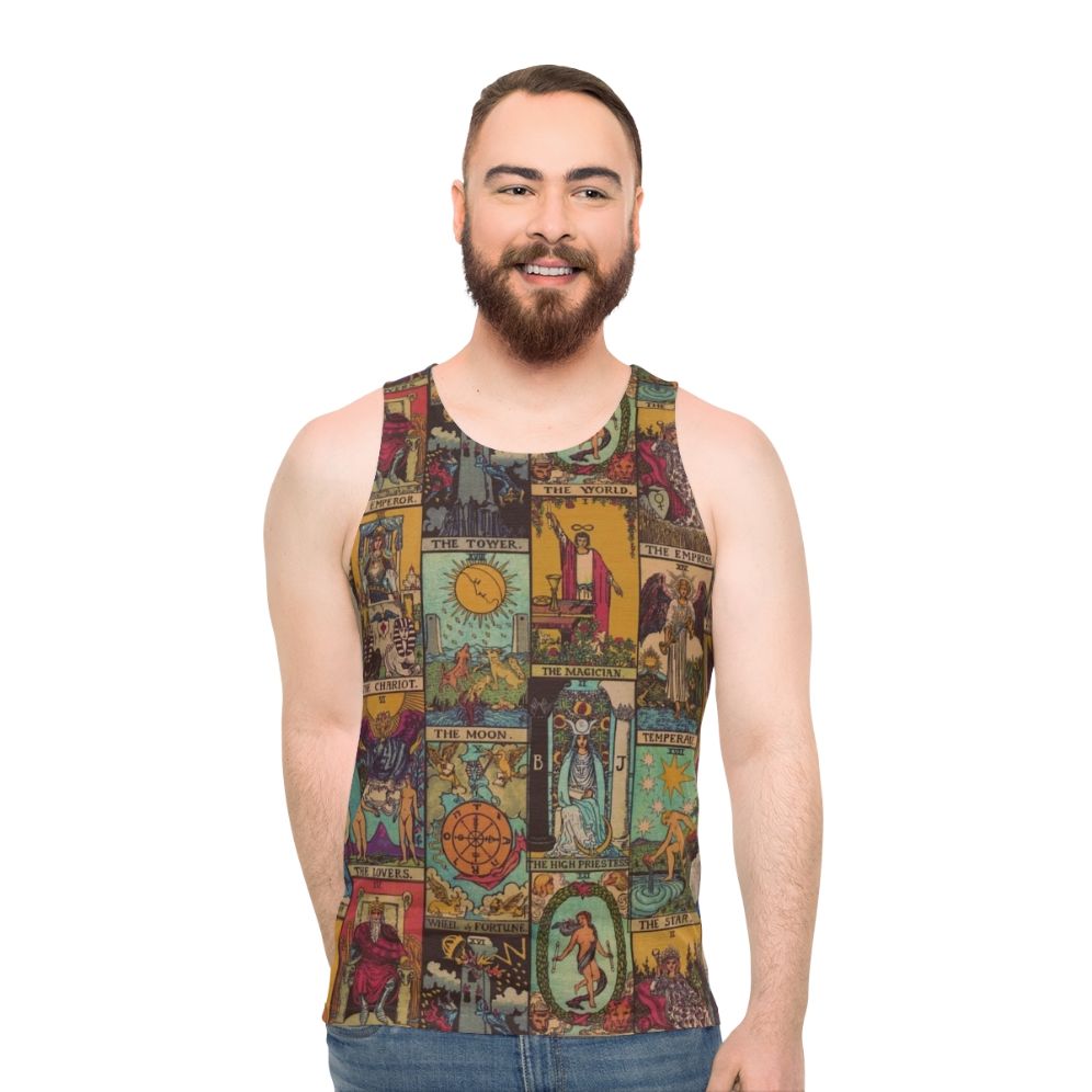 Vintage Major Arcana Patchwork Tarot Tank Top - men