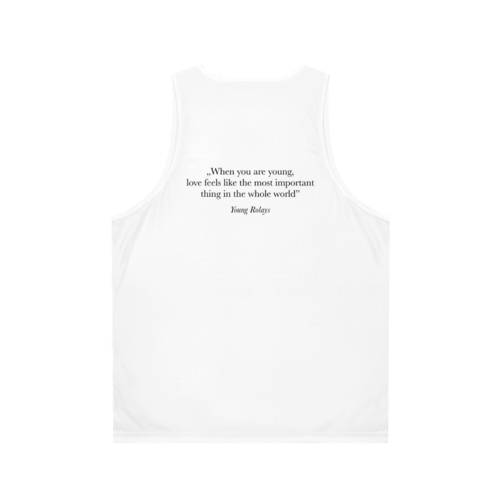 "When You Are Young" Unisex Tank Top for Young Royals Fans - Back