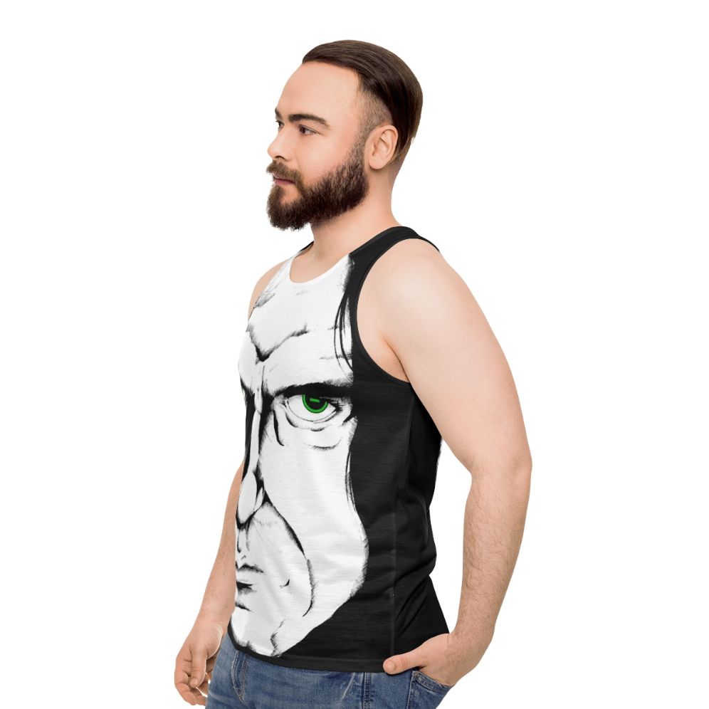 Type O Negative inspired goth metal unisex tank top - men side