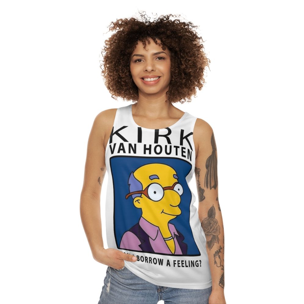 Kirk Van Houten "Can I Borrow a Feeling?" Unisex Tank Top - women