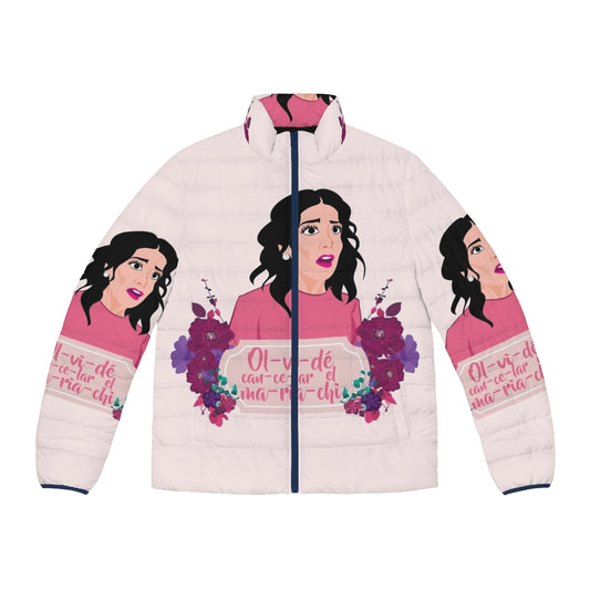 Mariachi-inspired puffer jacket from the Netflix series "The House of Flowers"