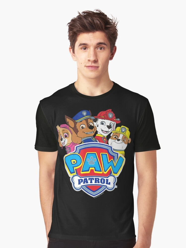 Paw Patrol Group Graphic T-Shirt for Kids - Men