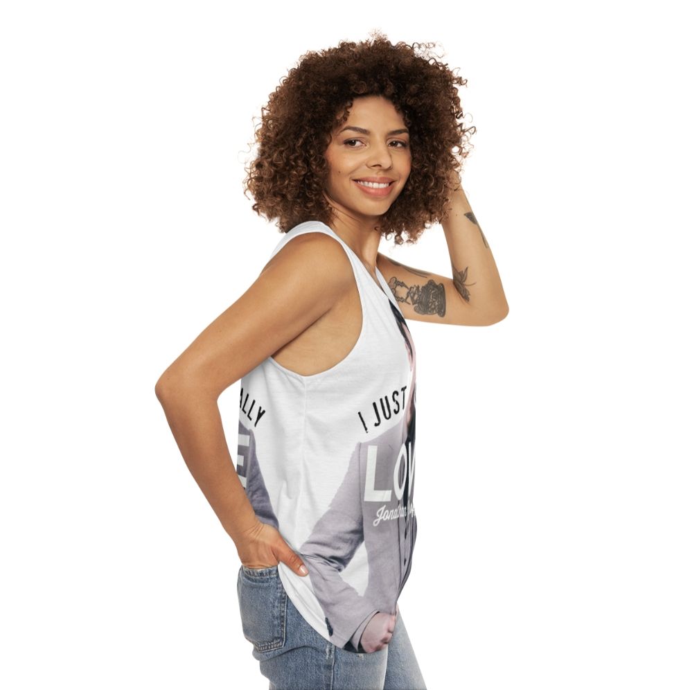 Unisex I Love Jonathan Groff Tank Top - women side