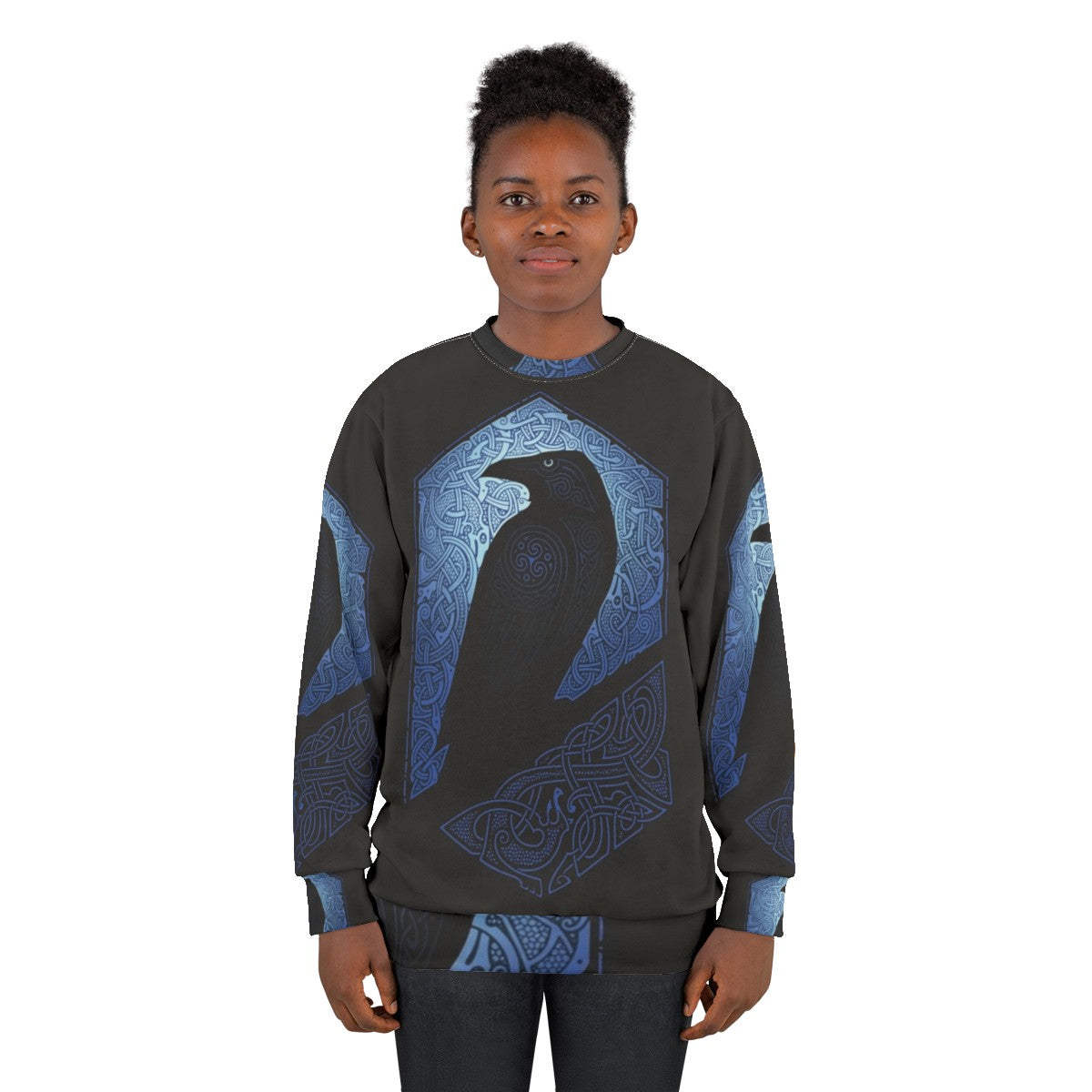 Mythical Celtic Raven Sweatshirt - women