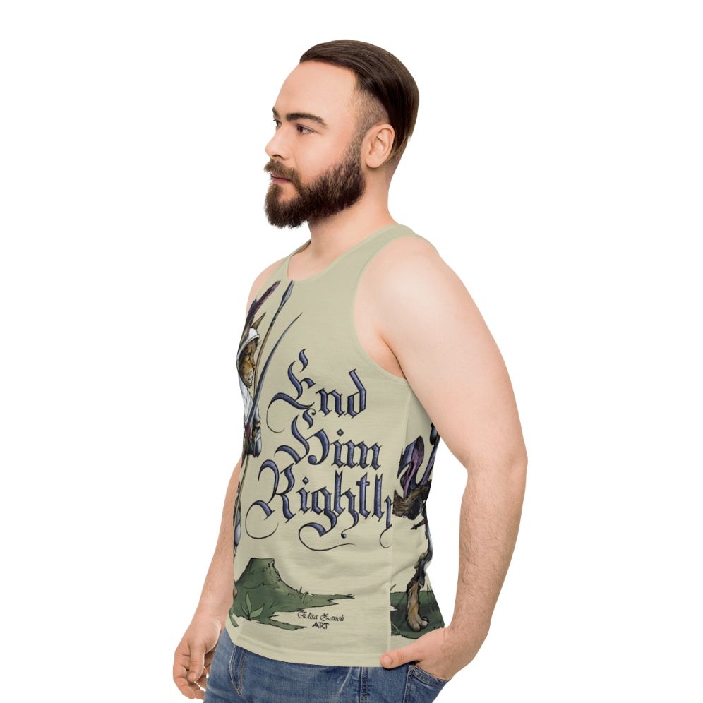 Hemanimals Medieval Unisex Tank Top - men side