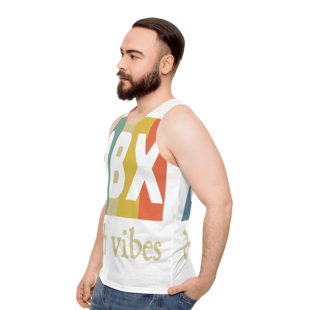 Obx beach vibes unisex tank top - men side