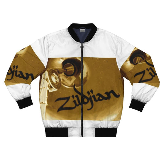 Sepia Crash Bomber Jacket with Zildjian Drum Logo