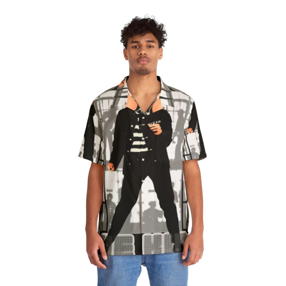 Elvis Presley "The King" Jailhouse Rock Hawaiian Shirt - People Front