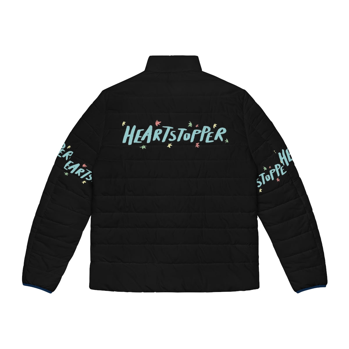 Heartstopper Leaves Puffer Jacket featuring Nick Nelson and Charlie Spring - Back