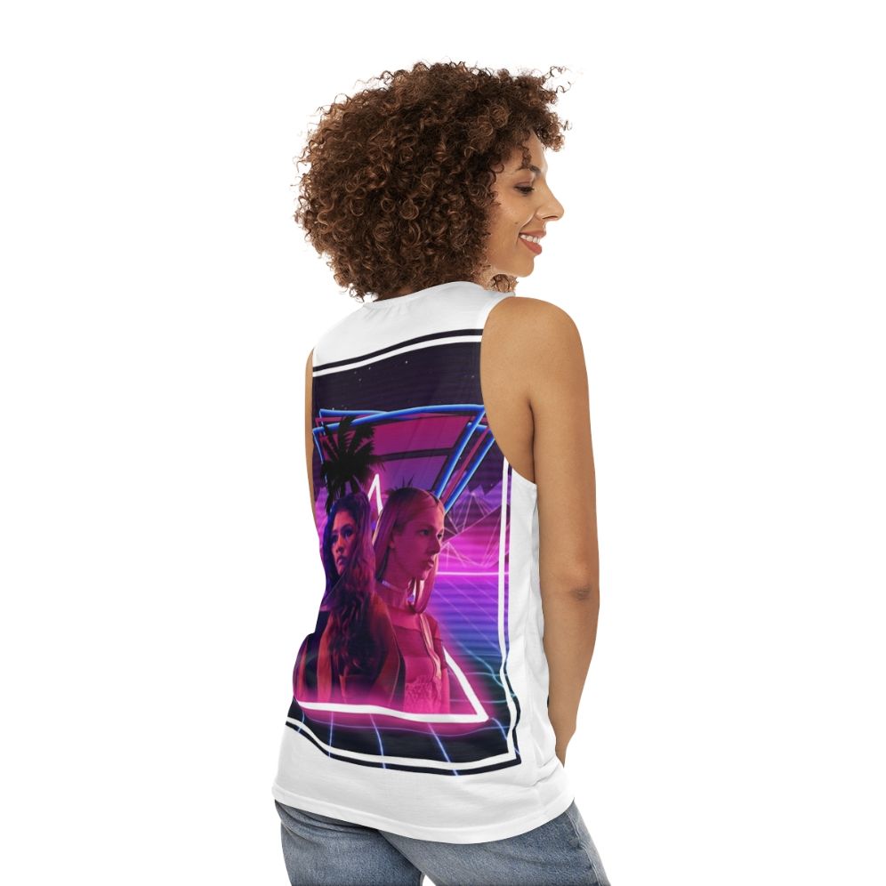 Unisex "Rules, Jules, & Rue" Euphoria inspired graphic tank top - women back