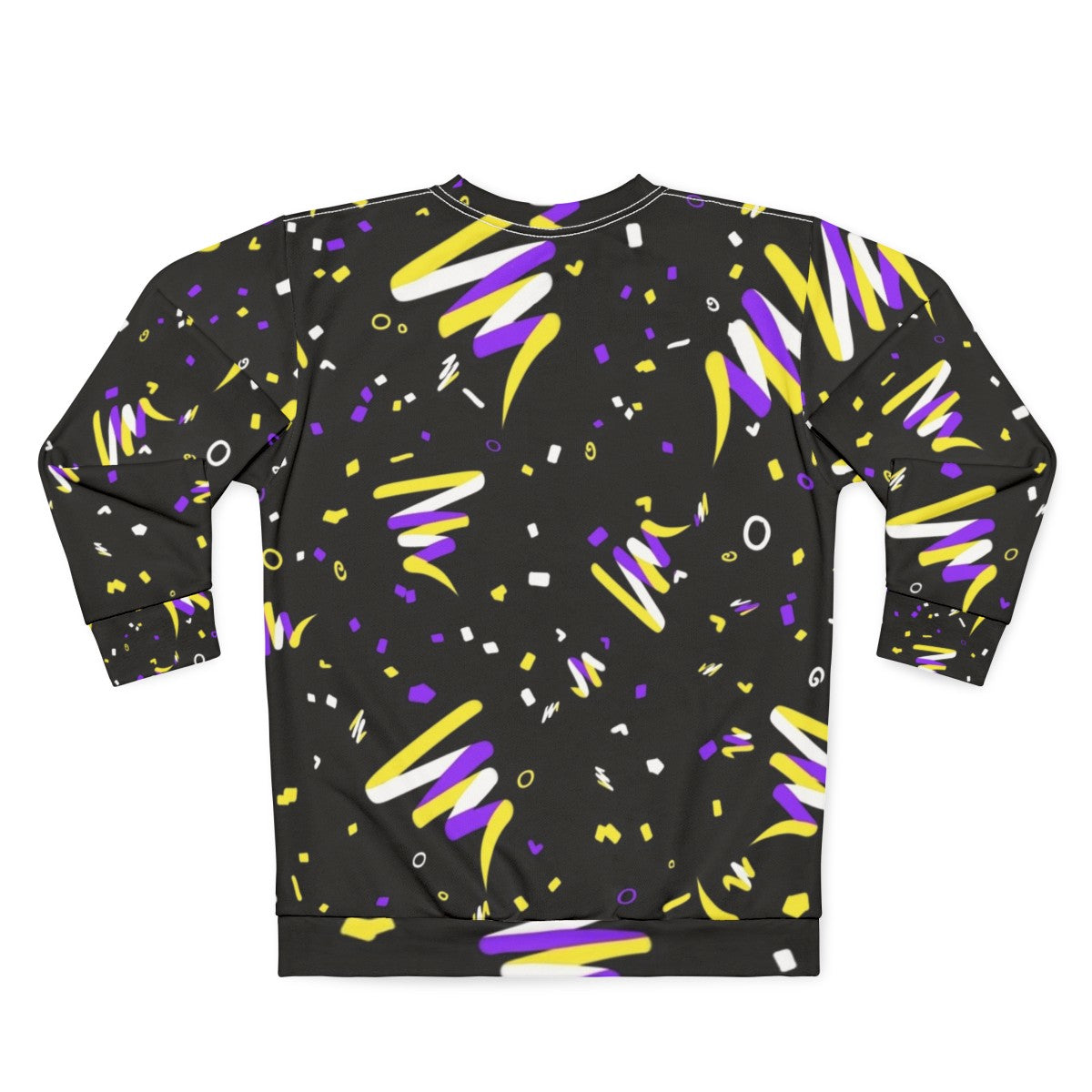 Nonbinary Pride Arcade Carpet Sweatshirt - Back