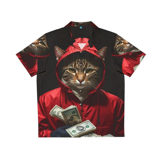 Money Heist La Casa De Papel Cat Hawaiian Shirt