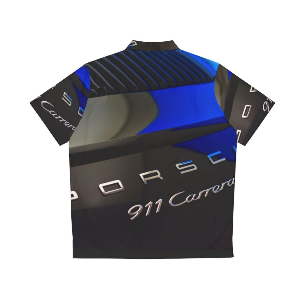 911 Carrera Hawaiian Shirt featuring a sports car design - Back