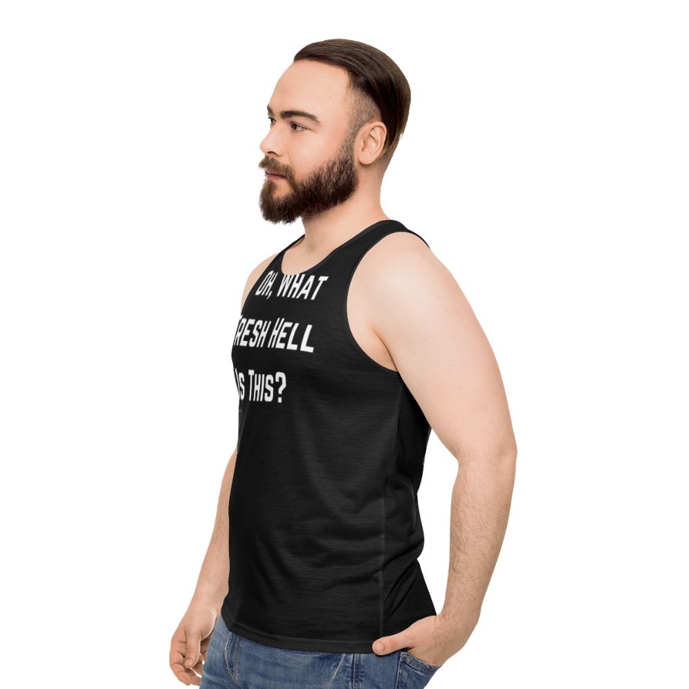 Unisex "Fresh Hell Theory" Big Bang Theory inspired tank top - men side