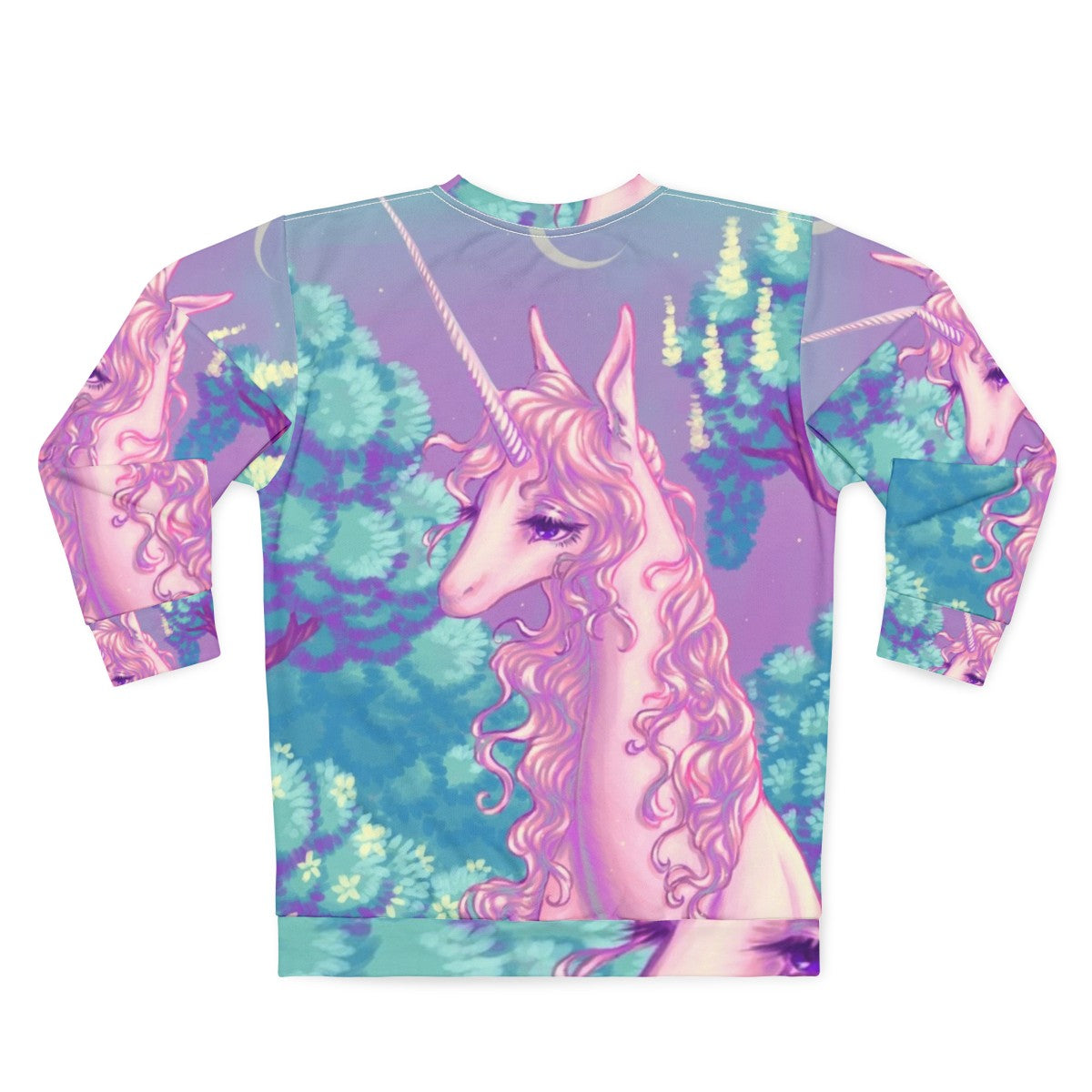 The Last Unicorn Forest Sweatshirt - Retro 80s Unicorn Apparel - Back