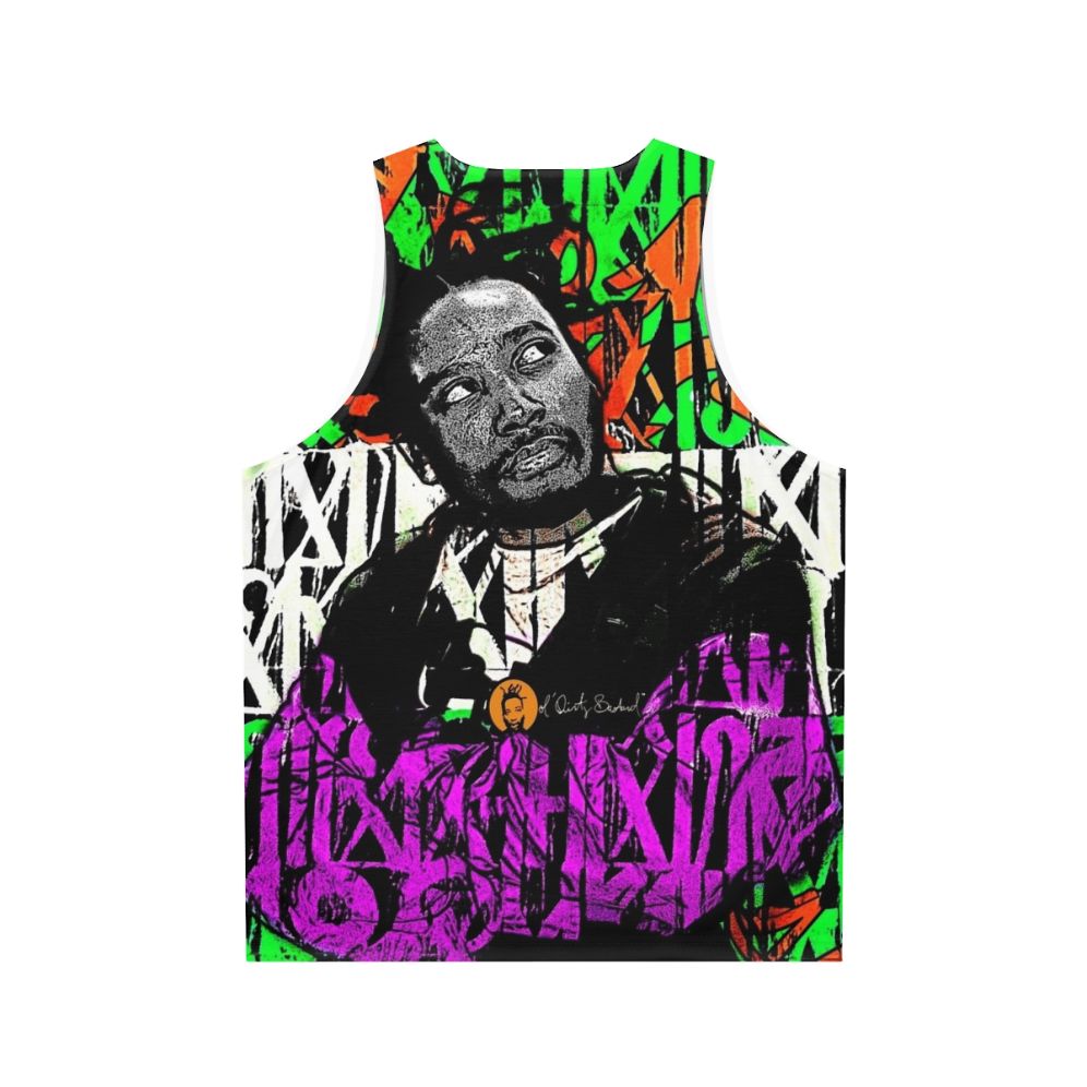 Vintage graffiti unisex tank top featuring ODB and classic hip hop design - Back