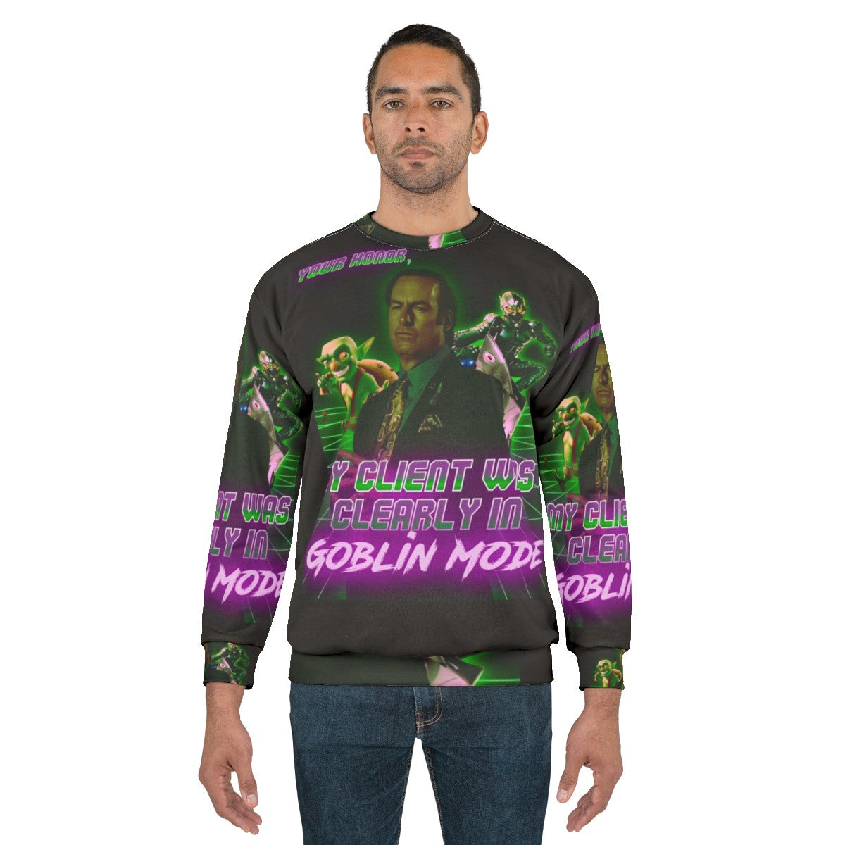 Goblin Mode Cozy Gothic Sweatshirt - men