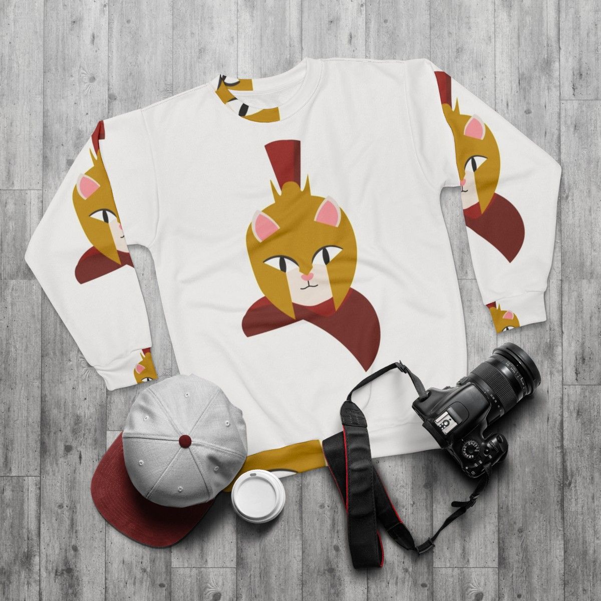 Assassin's Creed Odyssey Cat Sweatshirt - flat lay